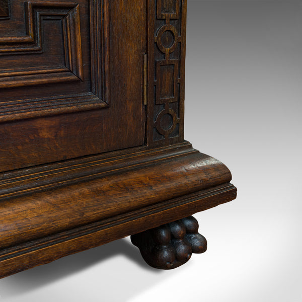 Large Antique Buffet, English, Oak, Server, Sideboard, Jacobean Taste, Victorian