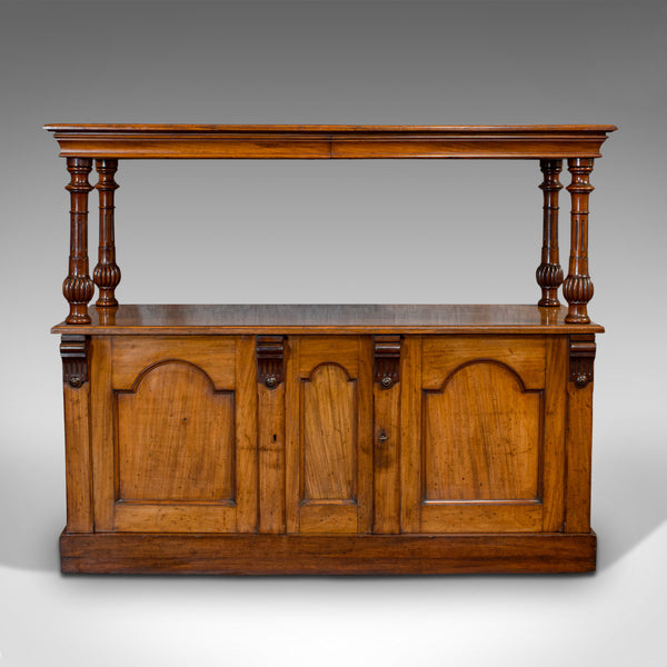 Large Antique Buffet, English, Walnut, Server, Sideboard, William IV, Circa 1830