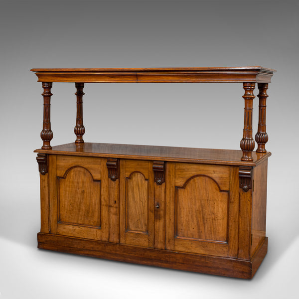 Large Antique Buffet, English, Walnut, Server, Sideboard, William IV, Circa 1830