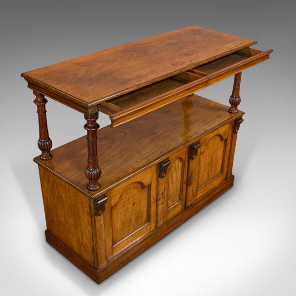 Large Antique Buffet, English, Walnut, Server, Sideboard, William IV, Circa 1830