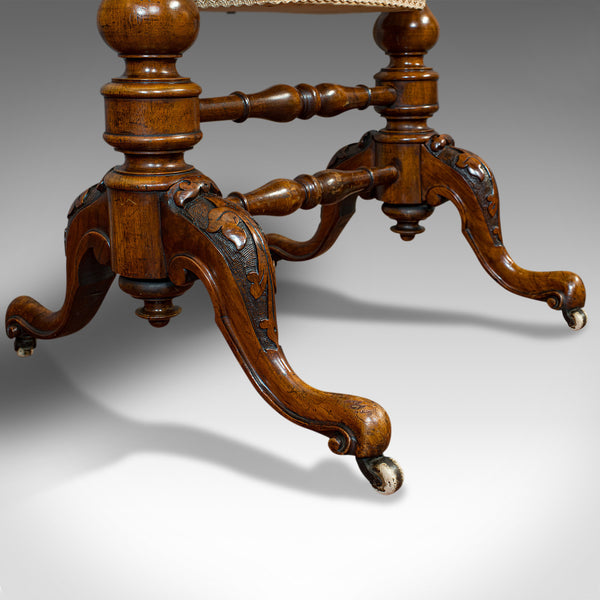 Antique Games Table, English, Walnut, Burr, Chess, Backgammon, Victorian, C.1860