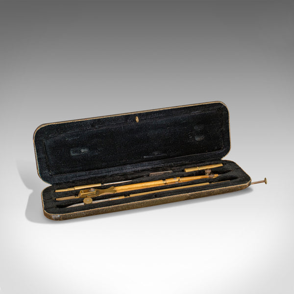 Small Antique Cartographer's Tool Set, German, Draughtsman's Instrument, Riefler
