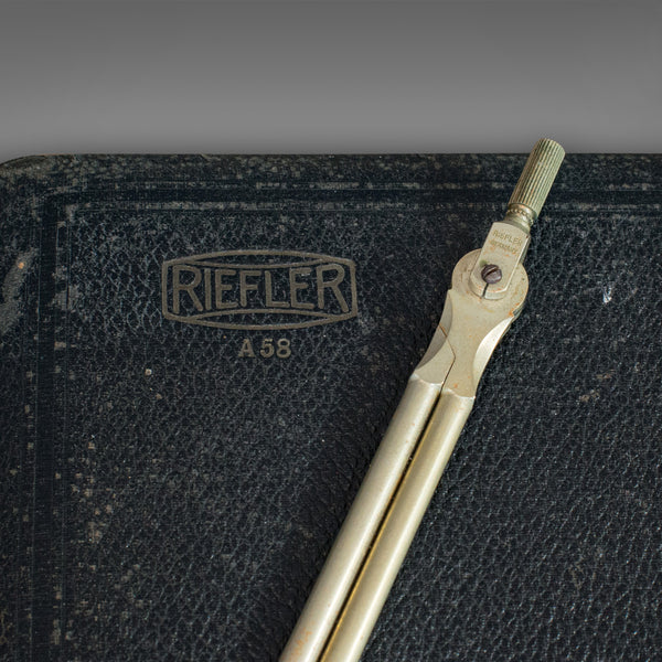 Vintage Draughtsman's Set, German, Drawing Instruments, Riefler, Circa 1950