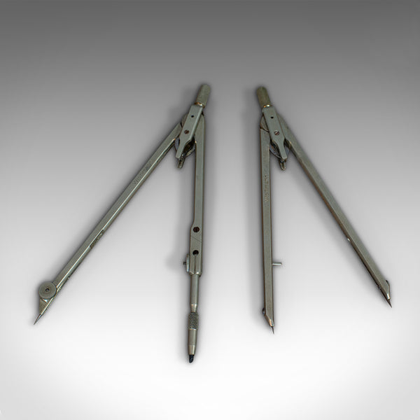Antique Technical Drawing Set, German, Architect, Cartography, Wichmann, C.1920
