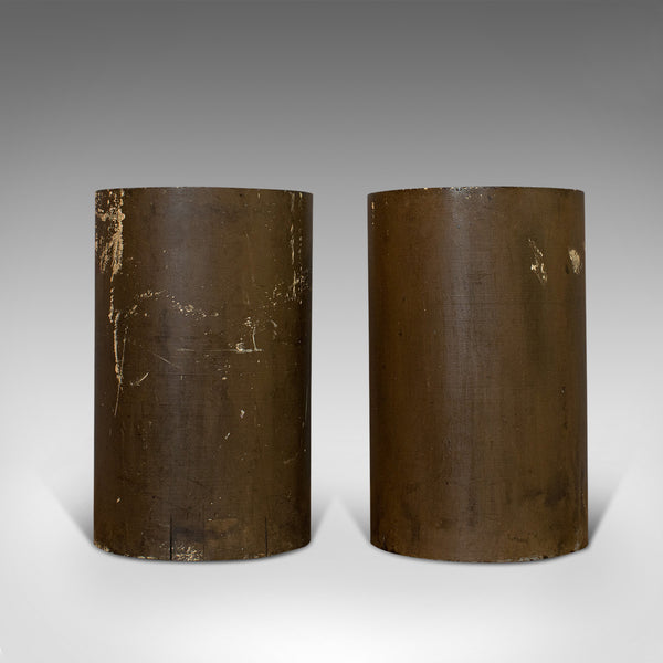 Vintage Pair Of Industrial Rollers, English, Ceramic, Vase, Cooler, Circa 1950