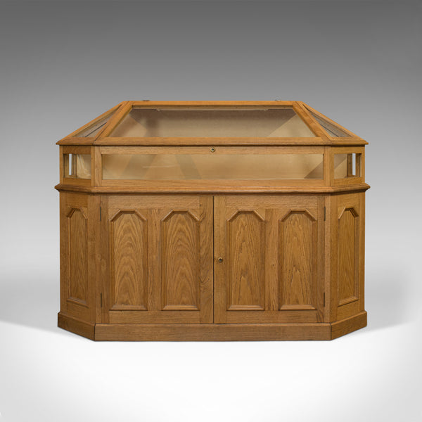 Vintage Display Cabinet, Ecclesiastical, Shop, Retail, Showcase, Gothic Revival