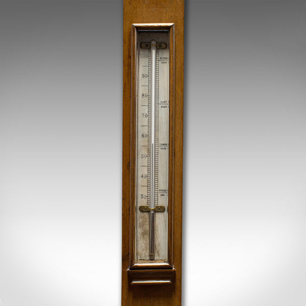 Antique Stick Barometer, Walnut, Scientific Instrument, Negretti & Zambra, 1900