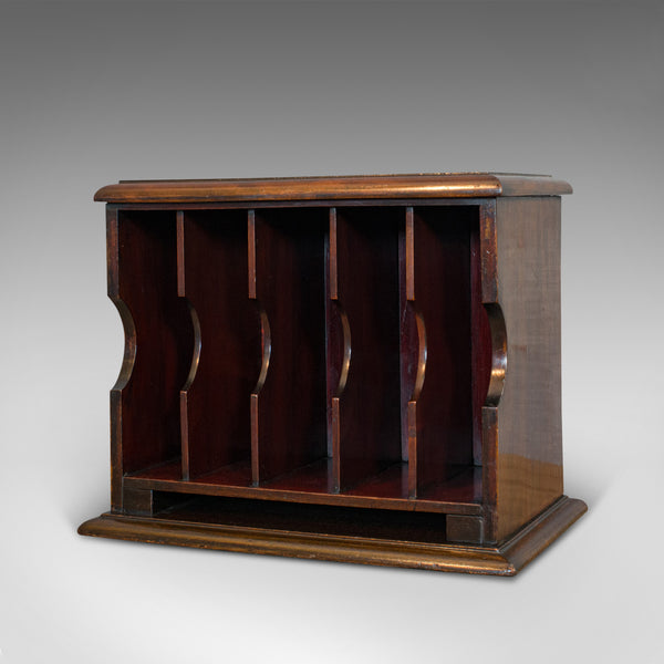Antique Stationery Rack, Mahogany, Desk, Correspondence, Asprey London, C.1910
