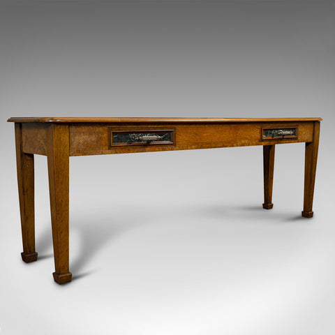 Antique Console Table, Large, Scottish, Walnut, Desk, J & T Scott, Victorian