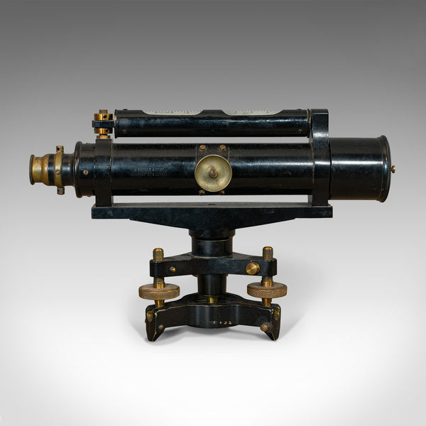Antique Surveyor's Level, English, Brass, Scientific Instrument, Halden & Sons