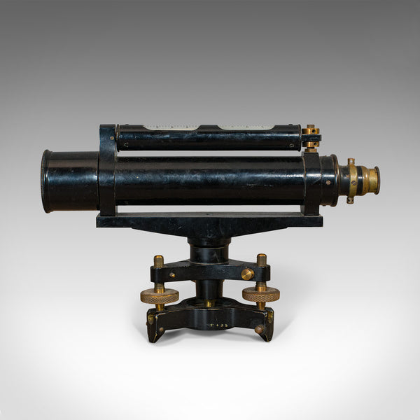 Antique Surveyor's Level, English, Brass, Scientific Instrument, Halden & Sons