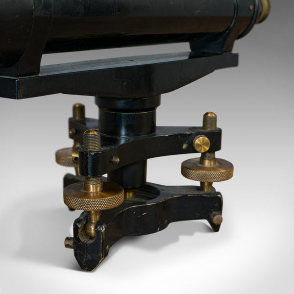 Antique Surveyor's Level, English, Brass, Scientific Instrument, Halden & Sons