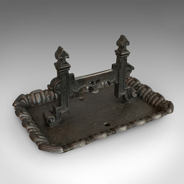 Large Antique Boot Scraper, English, Wrought Iron, Aesthetic Period, Circa 1880