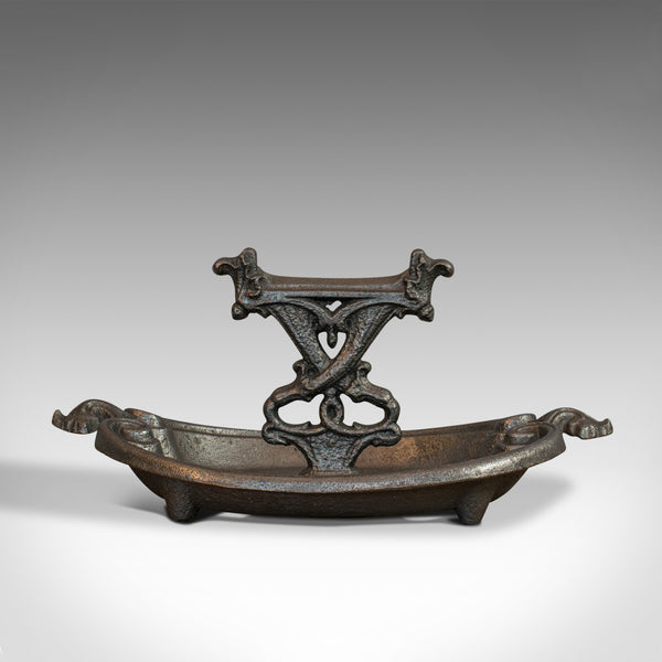 Antique Boot Scraper, English, Pull, Coalbrookdale, Art Nouveau, Circa 1890