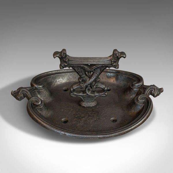 Antique Boot Scraper, English, Pull, Coalbrookdale, Art Nouveau, Circa 1890