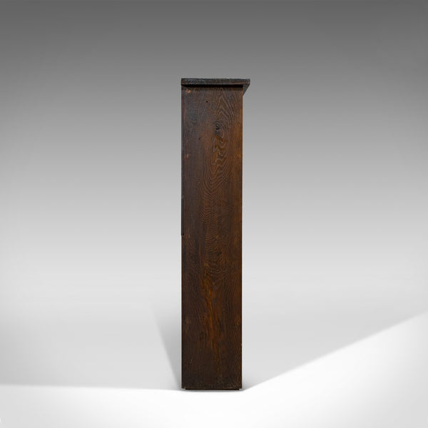 Vintage Book Shelf, English, Oak, Library, Bookcase, Display Cabinet, Circa 1960