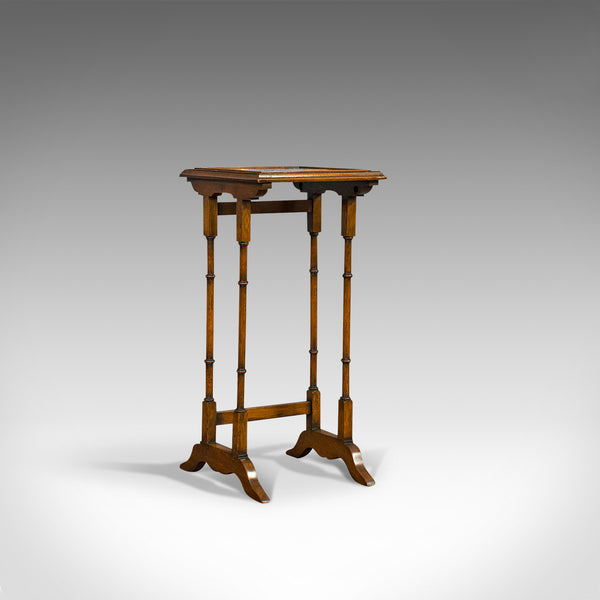 Antique Quartetto of Tables, English, Walnut, Mahogany, Nest, Edwardian, C.1910