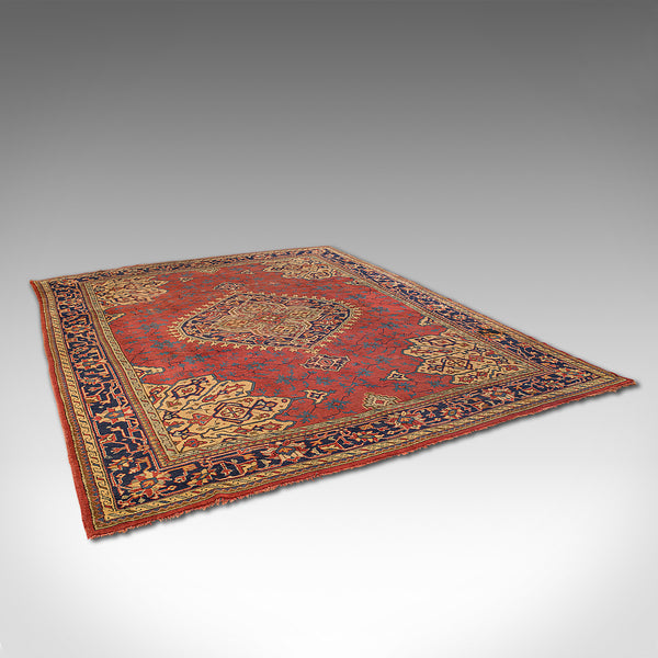 Very Large 13' Antique Serapi Carpet, Persian Rug, Heriz Region, Victorian, 1900