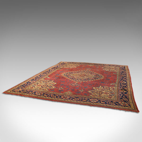 Very Large 13' Antique Serapi Carpet, Persian Rug, Heriz Region, Victorian, 1900