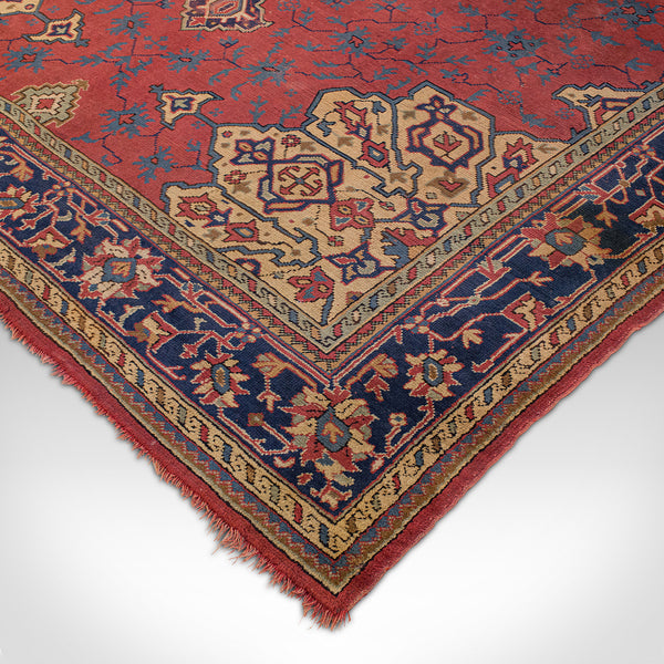 Very Large 13' Antique Serapi Carpet, Persian Rug, Heriz Region, Victorian, 1900