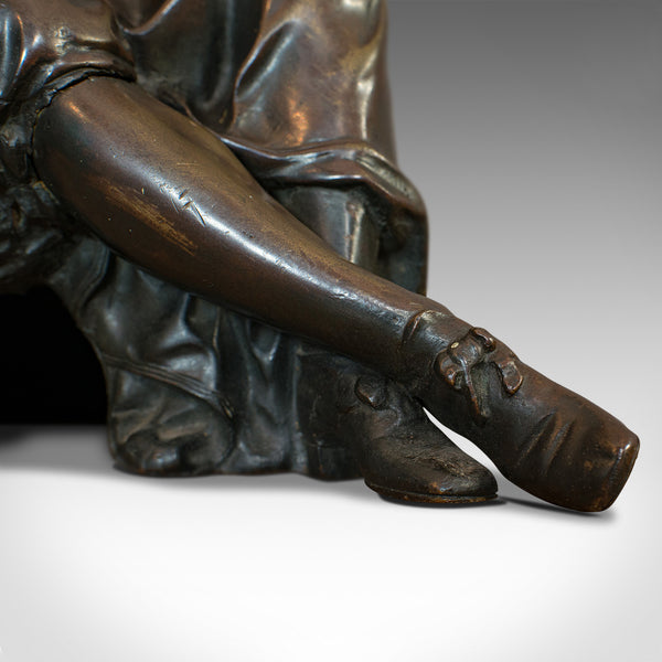 Antique Fontaine Figure, French, Bronze, Statue, After Ernest Rancoulet, C.1920