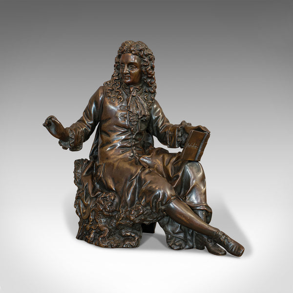 Antique Fontaine Figure, French, Bronze, Statue, After Ernest Rancoulet, C.1920