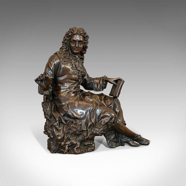 Antique Fontaine Figure, French, Bronze, Statue, After Ernest Rancoulet, C.1920