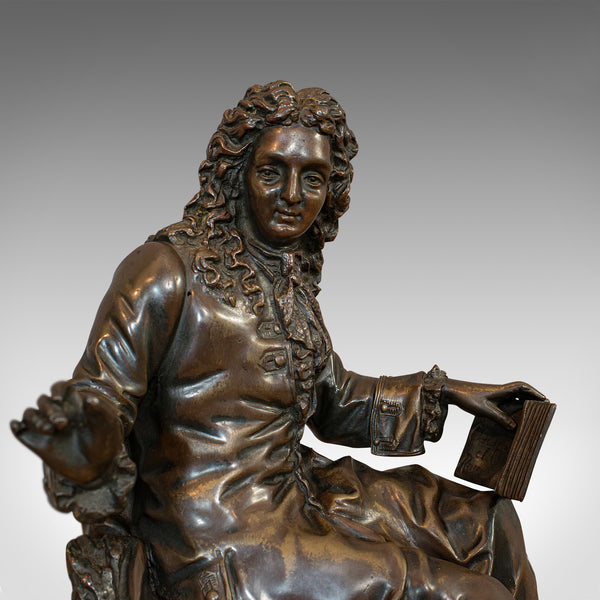 Antique Fontaine Figure, French, Bronze, Statue, After Ernest Rancoulet, C.1920