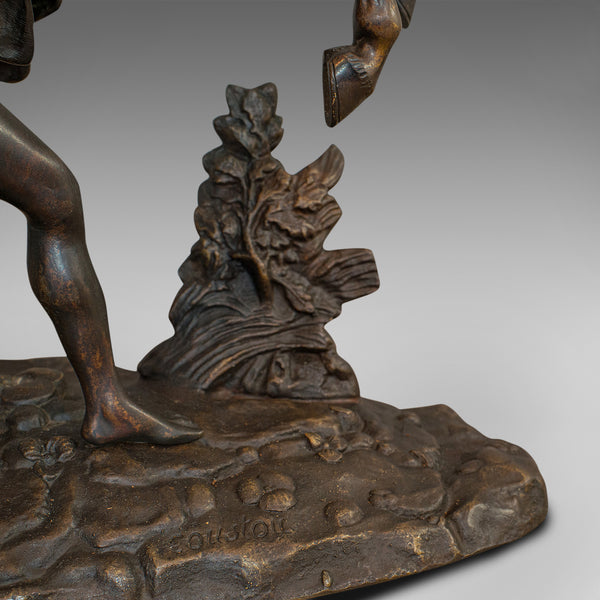 Antique, Pair, Marly Horses, French, Bronze, Equestrian, Statue, After Coustou