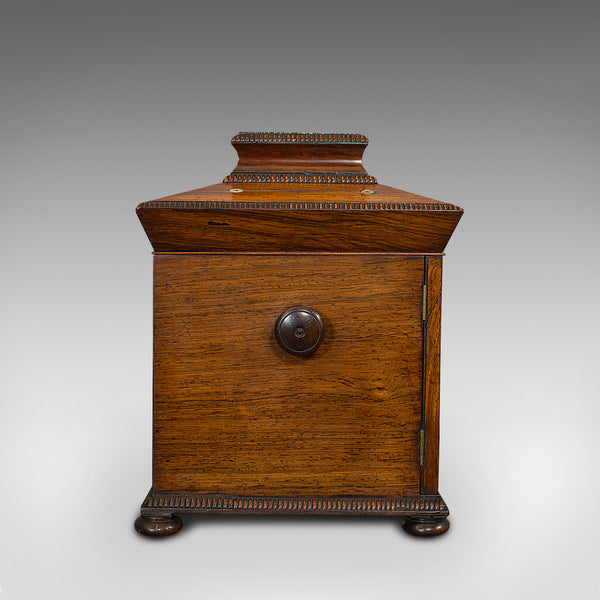 Antique Gentleman's Correspondence Box, Campaign, Travel Case, Regency, C.1820