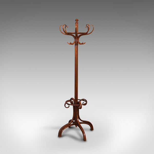 Antique Hallway Coat Stand, English, Bentwood, Hall, Stick, Edwardian, C.1910