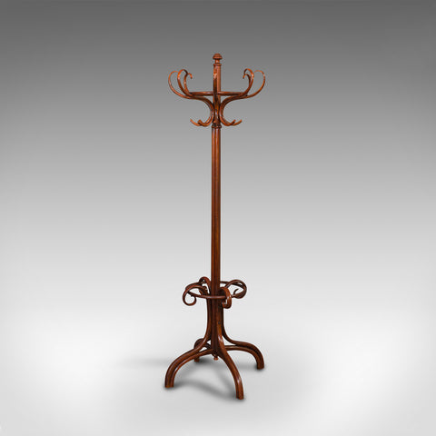 Antique Hallway Coat Stand, English, Bentwood, Hall, Stick, Edwardian, C.1910