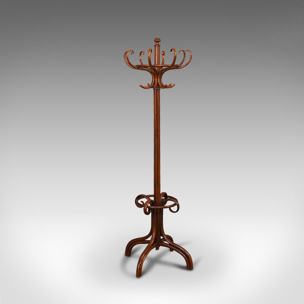 Antique Hallway Coat Stand, English, Bentwood, Hall, Stick, Edwardian, C.1910