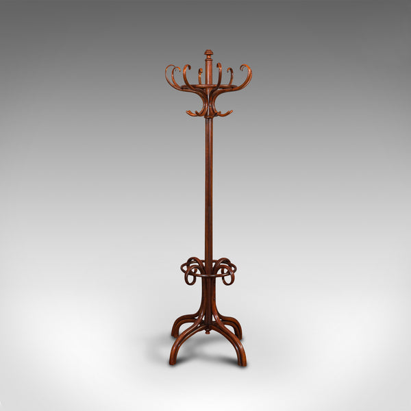 Antique Hallway Coat Stand, English, Bentwood, Hall, Stick, Edwardian, C.1910