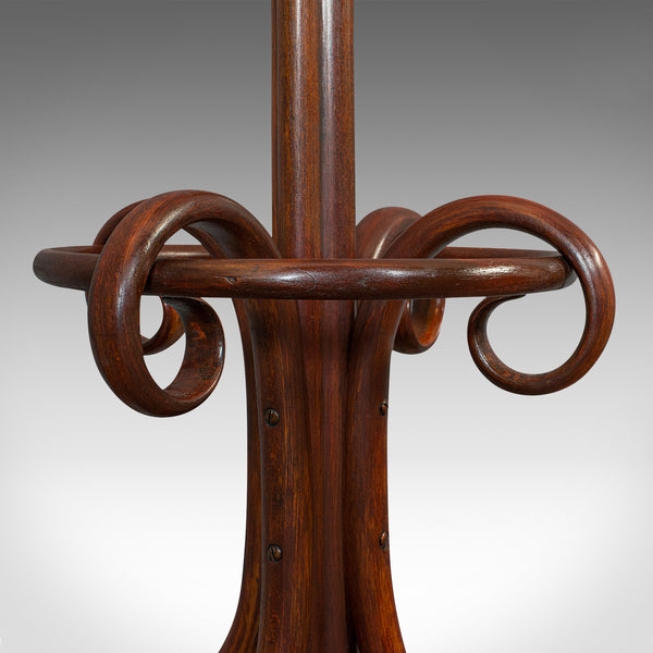 Antique Hallway Coat Stand, English, Bentwood, Hall, Stick, Edwardian, C.1910
