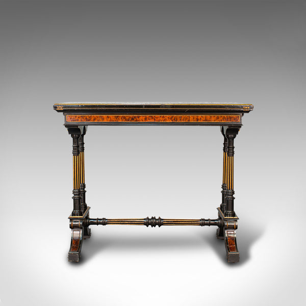 Antique Card Table, Ebonised, Games, Gillow & Co, Aesthetic Period, Circa 1875