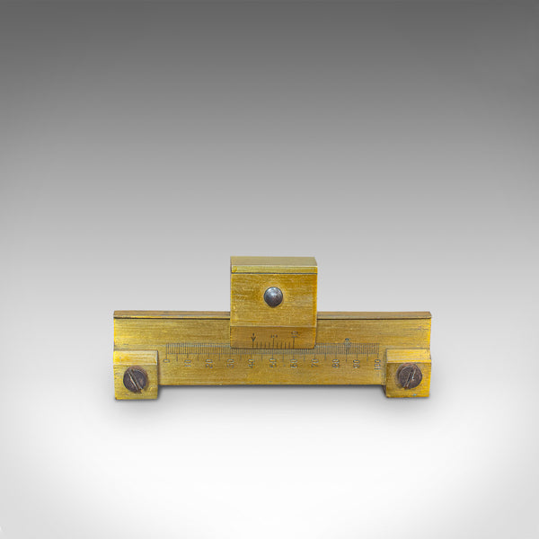 Vintage Pocket Slide Rule, English, Brass, Scientific, Measuring, Instrument