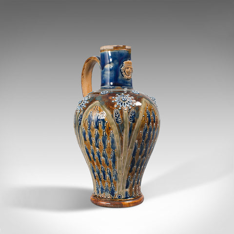 Antique Serving Ewer, English, Ceramic, Decorative, Amphora, Victorian, C.1876