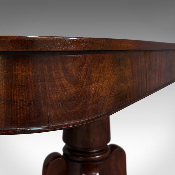 Pair Of Antique Hall Tables, English, Mahogany, Side, Lamp, Regency, Circa 1830