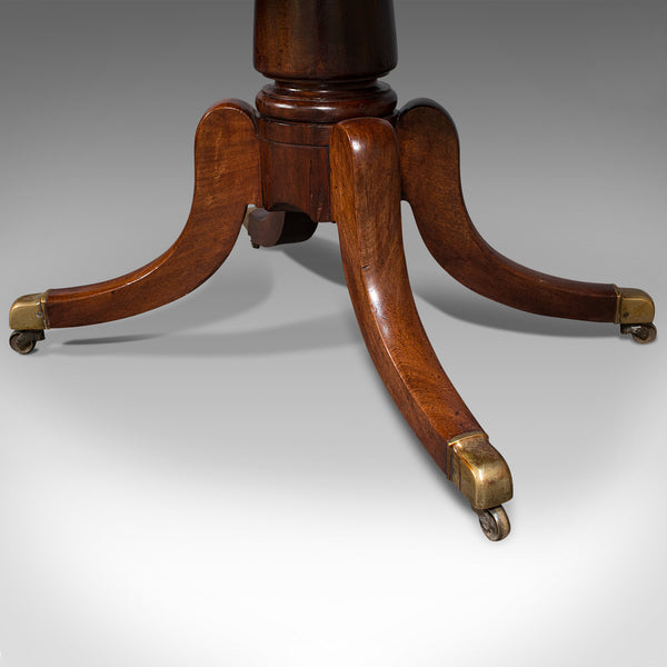 Pair Of Antique Hall Tables, English, Mahogany, Side, Lamp, Regency, Circa 1830