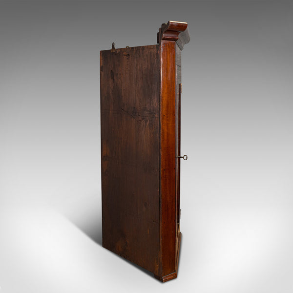 Antique Corner Cabinet, English, Mahogany, Walnut, Inlay, Georgian, Circa 1800