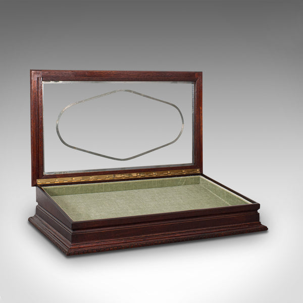 Antique Jeweller's Display Case, English, Mahogany, Shopfitting, Cabinet, 1910
