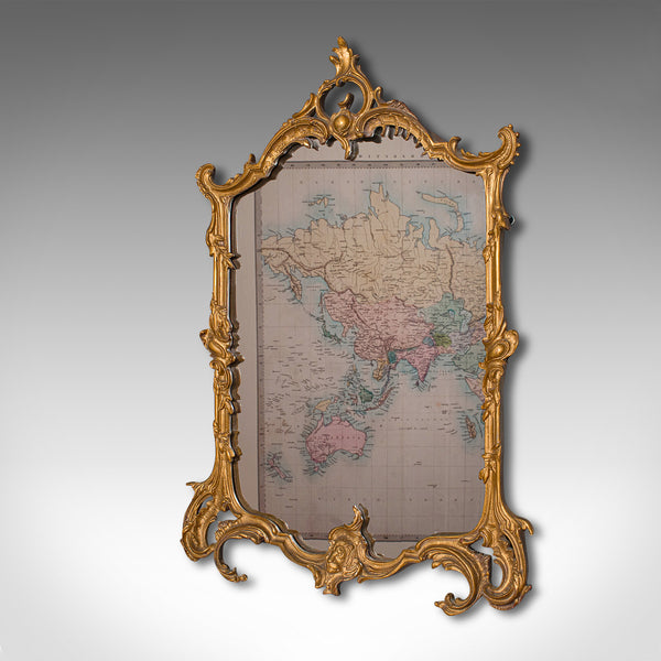 Vintage Wall Mirror, English, Gilt, Glass, Rococo Taste, Mid 20th, Circa 1950