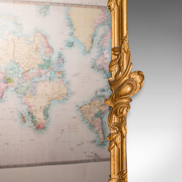 Vintage Wall Mirror, English, Gilt, Glass, Rococo Taste, Mid 20th, Circa 1950