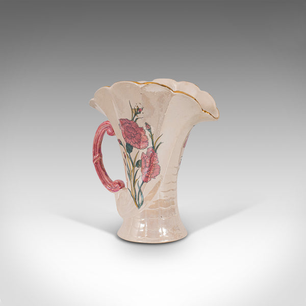 Vintage Decorative Pouring Jug, English, Ceramic, Breakfast, Milk, Pot, C.1950