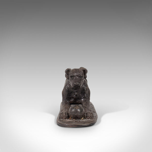 Vintage Dog Figure, English, Bronze, Statue, Playful Retriever, After PJ Mene