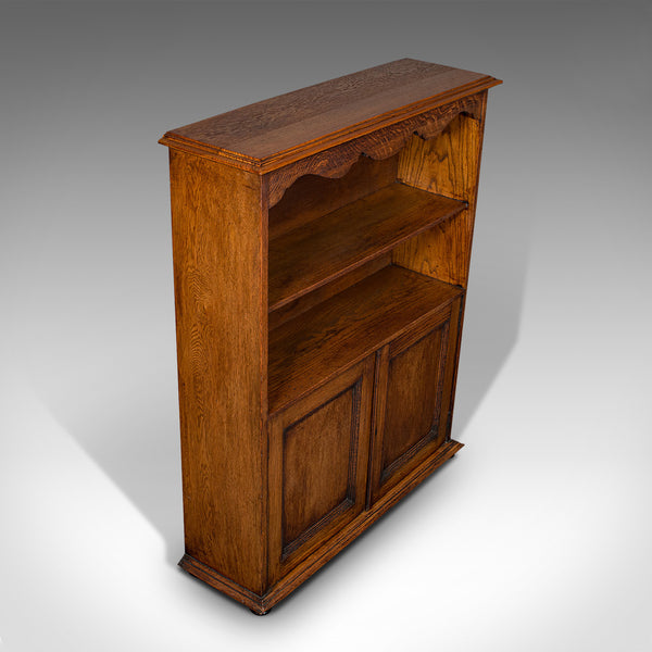 Antique Headmaster's Office Bookcase, English, Oak, Cabinet, Edwardian, C.1910