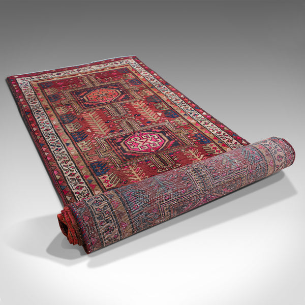 Large, Vintage Baluchi Hallway Runner, Persian, Hall, Rug, Carpet, Mid 20th.C