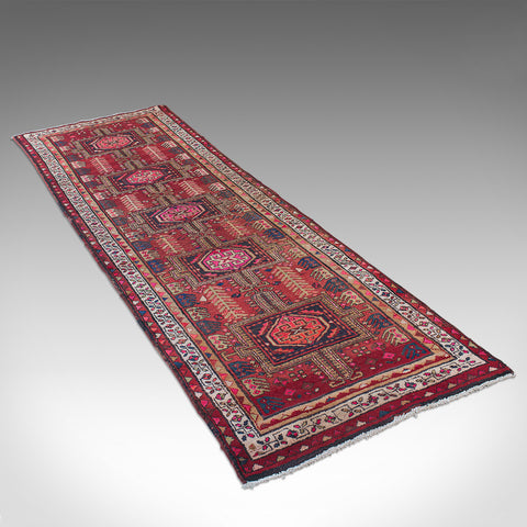 Large, Vintage Baluchi Hallway Runner, Persian, Hall, Rug, Carpet, Mid 20th.C