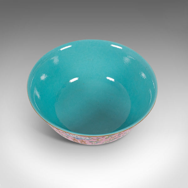 Antique Decorative Marriage Bowl, Chinese, Ceramic, Ceremonial, Dish, Circa 1880